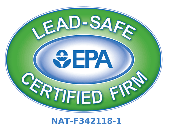 EPA Lead-Safe Certified Firm — certification number NAT-F342118-1